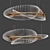 Chrysalis Ribbed Pendant Light 3D model small image 2
