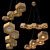 Vintage Wooden Pendant Light 3D model small image 1