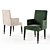 Modern Upholstered Fabric Armchair 3D model small image 2
