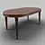 Elegant Mahogany Dining Table by Fratelli Barri 3D model small image 1