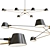 Elegant Swinging Pendant Light 3D model small image 1