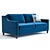 Modern West Elm Paidge Sofa: 3D High-Detail Design 3D model small image 3