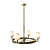 Modern Bronze Ring Chandelier 3D model small image 1