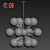 Elegant Ludlow Chandelier - Versatile Lighting Solution 3D model small image 2