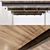 Title: Elegant Wood-Clad Metal Ceiling 3D model small image 3