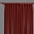 Stripe Blue Curtain 3D model small image 3