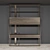 Dual-Sided Bookcase | W200 x D42 x H269 cm 3D model small image 1