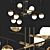 Elegant Metal & Glass Chandelier 3D model small image 1