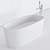 Elegant Oval Loop Bathtub - A Luxurious Addition 3D model small image 3