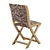 Sophisticated Embroidered Folding Chair 3D model small image 2