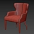 Classic Elegance - Chesterton Armchair 3D model small image 3