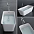 Sleek Freestanding Aquatek Bathtub 3D model small image 1