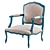 Elegance Redefined: Moda Hypnose Armchair 3D model small image 1