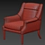 Elegant Signature Lounge Chair 3D model small image 3