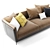 Bretagne: Stylish and Spacious 3D Sofa 3D model small image 2