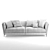 Bretagne: Stylish and Spacious 3D Sofa 3D model small image 3