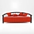 Elegant Velvet Sofa 3D model small image 2
