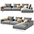 FLEXFORM CAMPIELLO Sofa - 334см x 217см x 86см 3D model small image 1