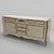 Elegant Pregno Savoy Sideboard 3D model small image 1