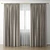 Elegant Curtain Panels 3D model small image 1