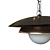 Sleek Shell Pendant Light 3D model small image 2