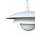 Sleek Shell Pendant Light 3D model small image 3