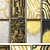 Gold Luxe Wall Decor: Collection of 15 Modern Paintings 3D model small image 2