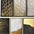 Golden Luxe Wall Art Collection 3D model small image 2