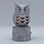 Luminous Owl Tea Light Holder 3D model small image 2