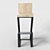 Industrial Loft Bar Stool 3D model small image 2