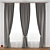 Gray Satin Blind with Copper Accents 3D model small image 1