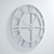 Rustic Gray Oversize Wall Clock 3D model small image 3