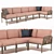 Modular Komodo Sofa: Versatile Comfort 3D model small image 1