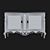 Elegant Stella Mobile Dresser 3D model small image 3