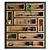 Versatile Wooden Shelf: Stylish & Practical 3D model small image 1