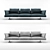 Zanotta Hiro: Sleek and Spacious Sofa 3D model small image 1