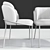 Sleek Noir Dining Chair: Vray & Corona Ready 3D model small image 3