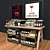 Sleek Wine Display Stand 3D model small image 2