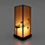 Pattern Table Lamp Pole: 54cm Height, 24cm Width & Length 3D model small image 1