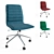 ErgoLotus Office Chair: Green, Blue, or Red 3D model small image 2