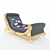 RIVA MOBILI D'ARTE Chaise Lounge - Elegant Italian Luxury 3D model small image 1