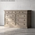 Livingston Gray Wash Wide Dresser 3D model small image 1