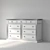 Livingston Gray Wash Wide Dresser 3D model small image 3