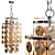 Elegant Brielle Silver Chandelier 3D model small image 1