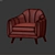 Elegant Comfort: Modern Armchair 3D model small image 3