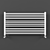 Sleek Stick Level Heated Towel Rail 3D model small image 1