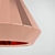 Elegant Copper Pendant Lights 3D model small image 3