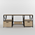Sleek and Stylish Office Desk 3D model small image 2