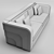 Russian-inspired Pregno Riverside Sofa 3D model small image 3