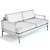 Modern West Elm Andes Sofa - 3D Model 3D model small image 3